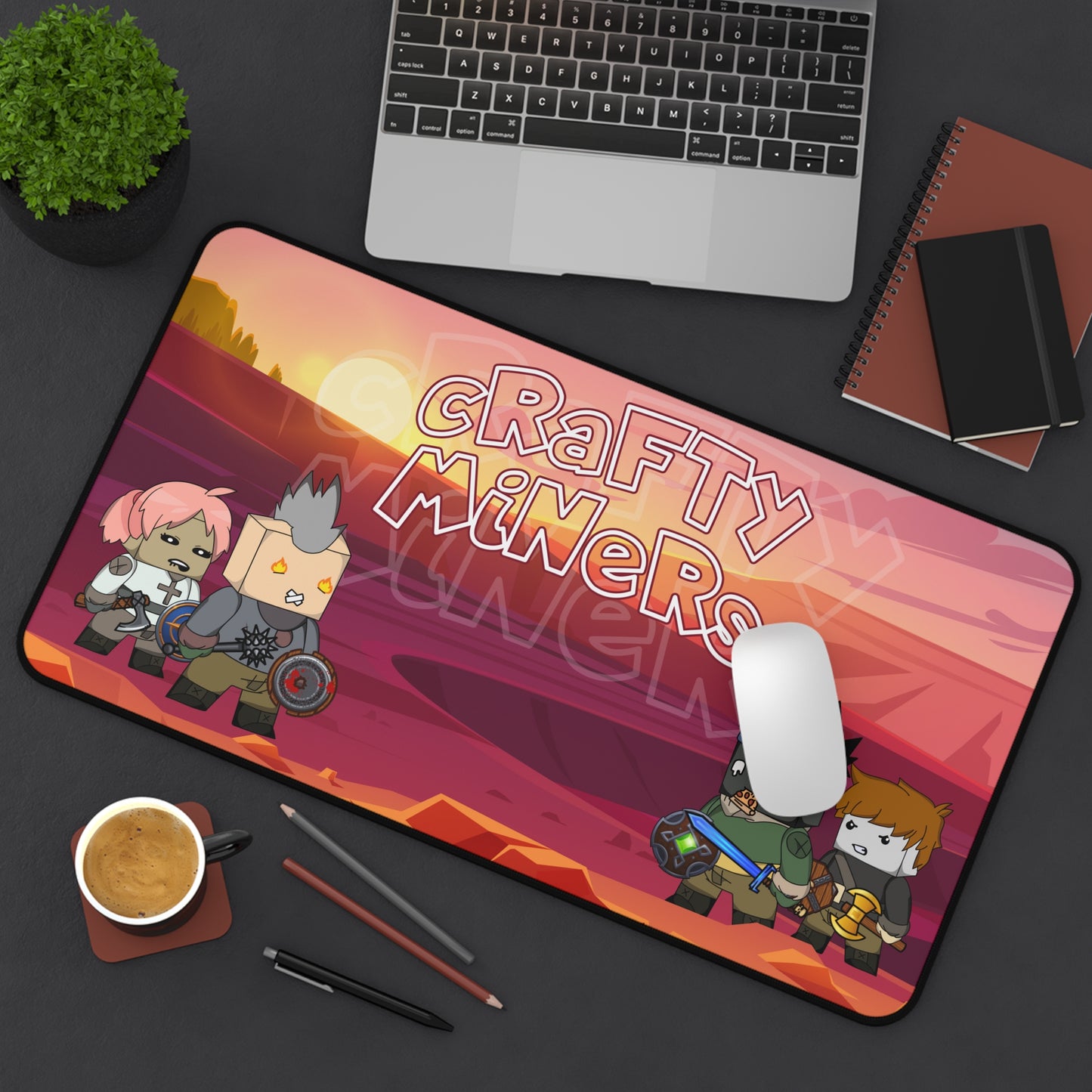 Tapete de escritorio de mineros astutos