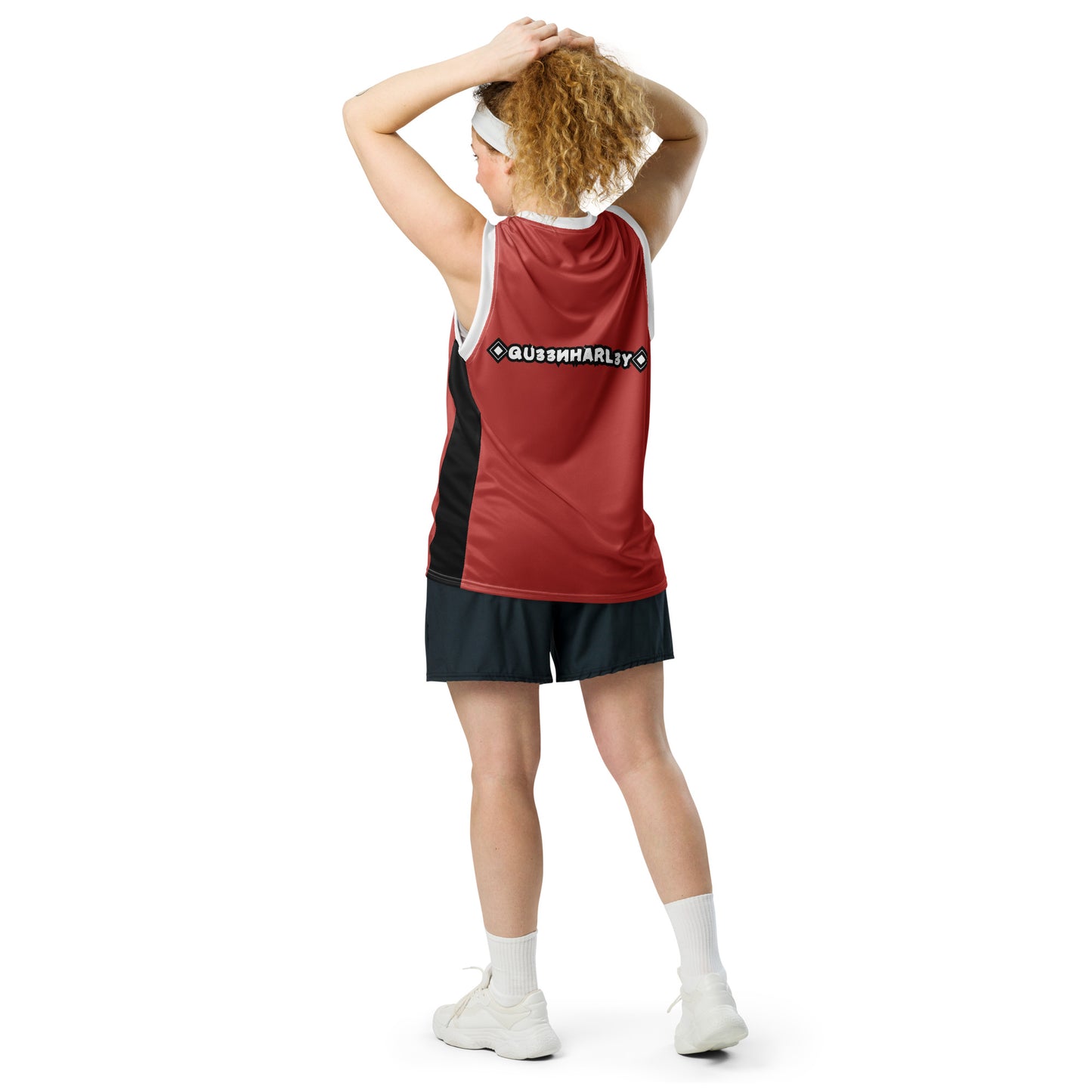 Saints and Sinners Recycled unisex basketball jersey Qu33n Harl3y