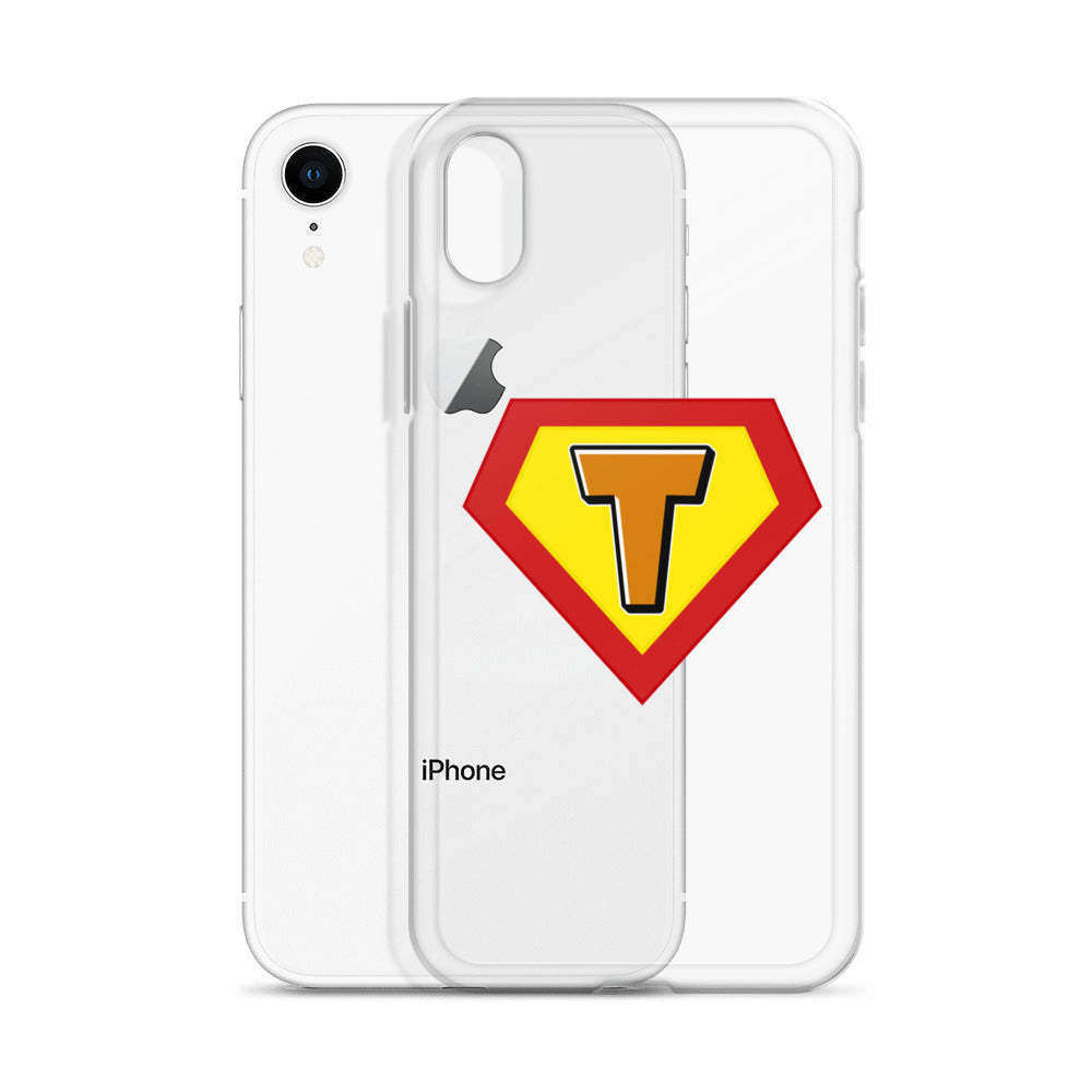 Funda transparente con letrero Toonies para iPhone®
