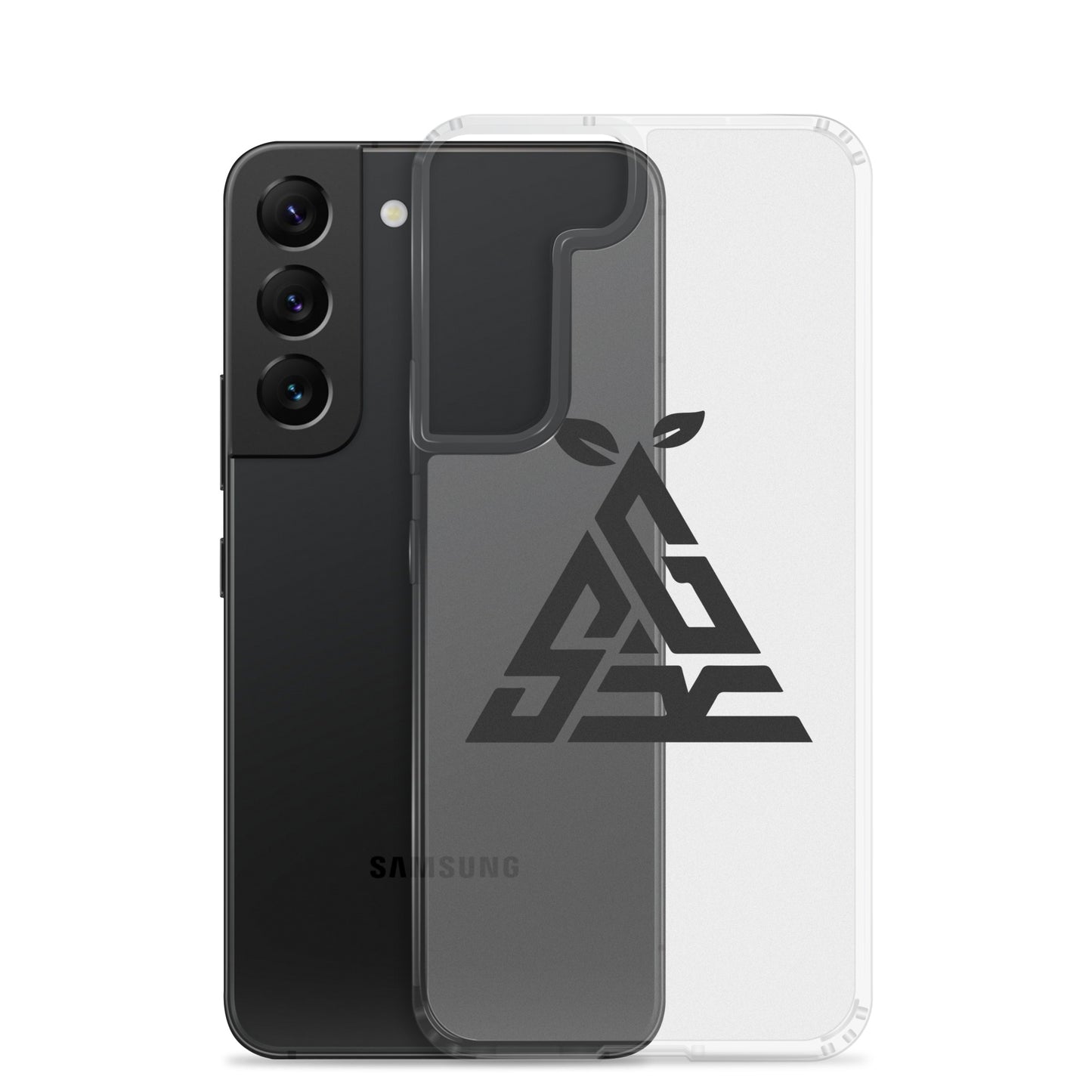 Funda transparente triangular negra SGK para Samsung®