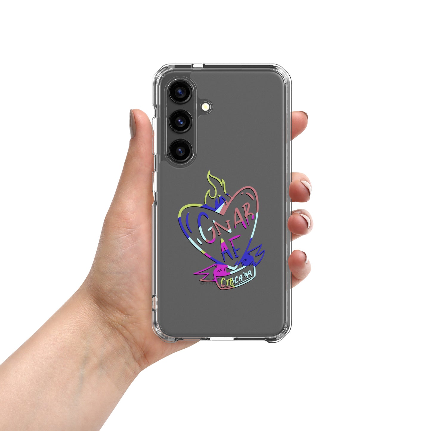 Gnar AF Multicolor Logo Clear Case for Samsung®