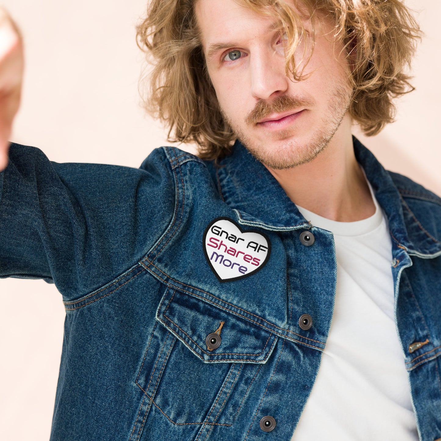 Gnar AF Shares More Heart Embroidered Patch