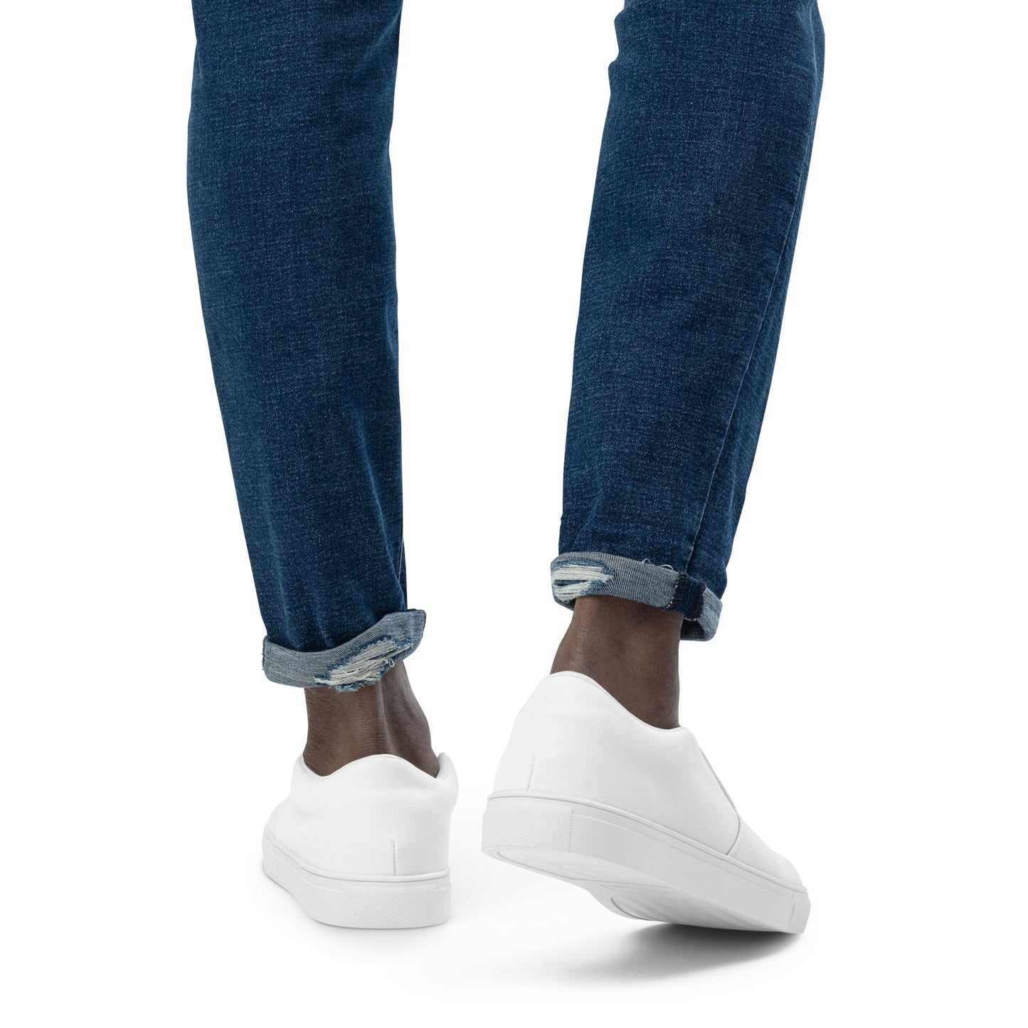 Degen Toonz #7937 / Detonated Toonz Men’s white slip-on canvas shoes