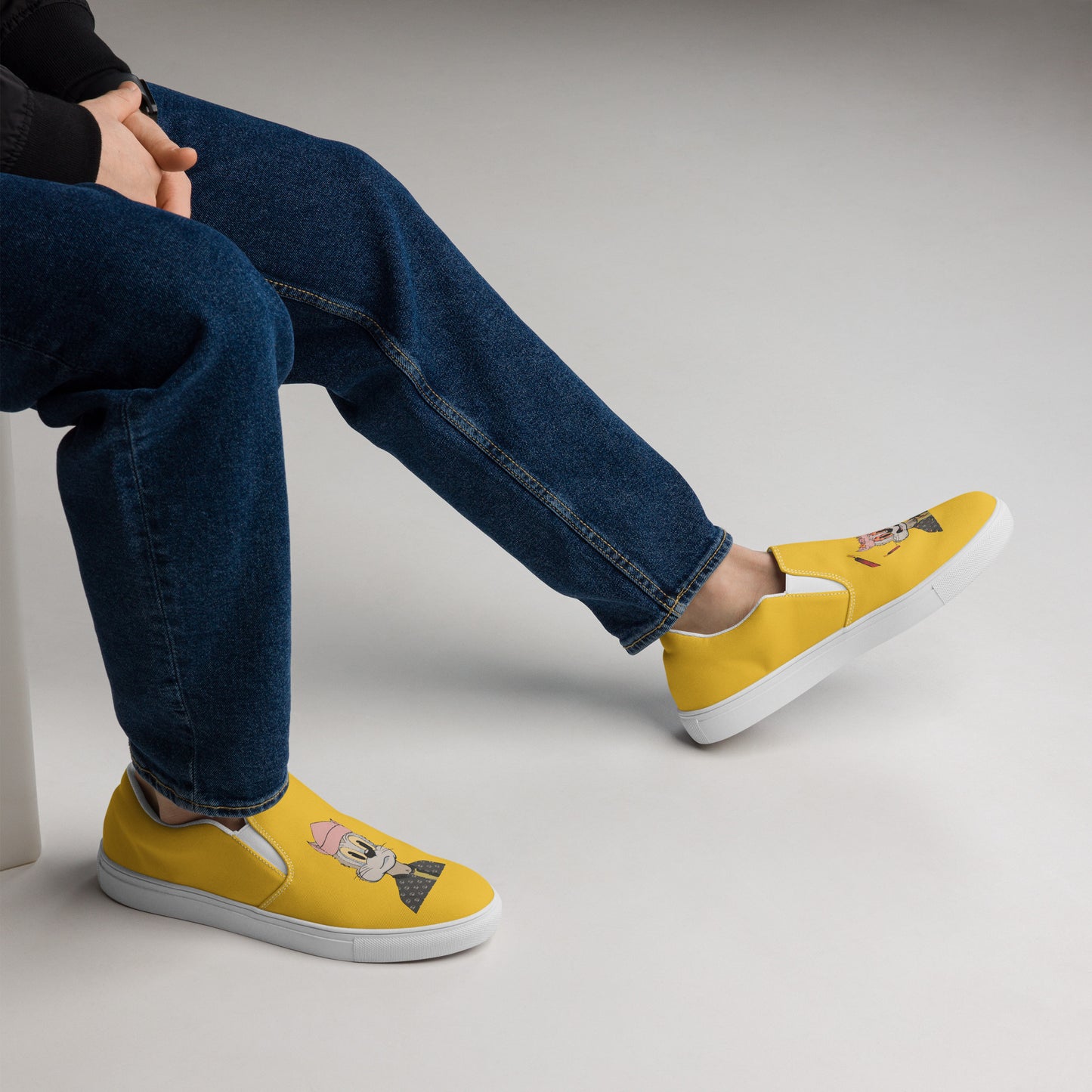 Degen Toonz #7937 / Detonated Toonz #2832 Men’s Yellow slip-on canvas shoes