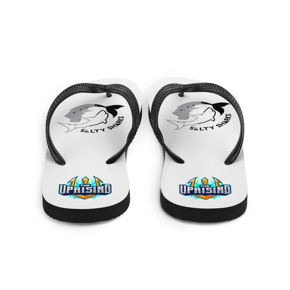 SSU Salty Sharks Uprising Black Logo Flip-Flops