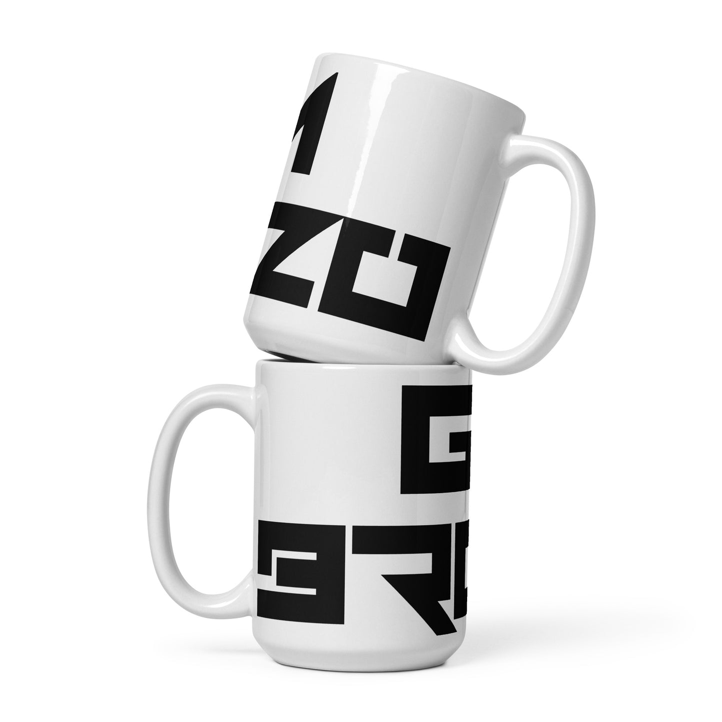 BROZO GM White glossy mug