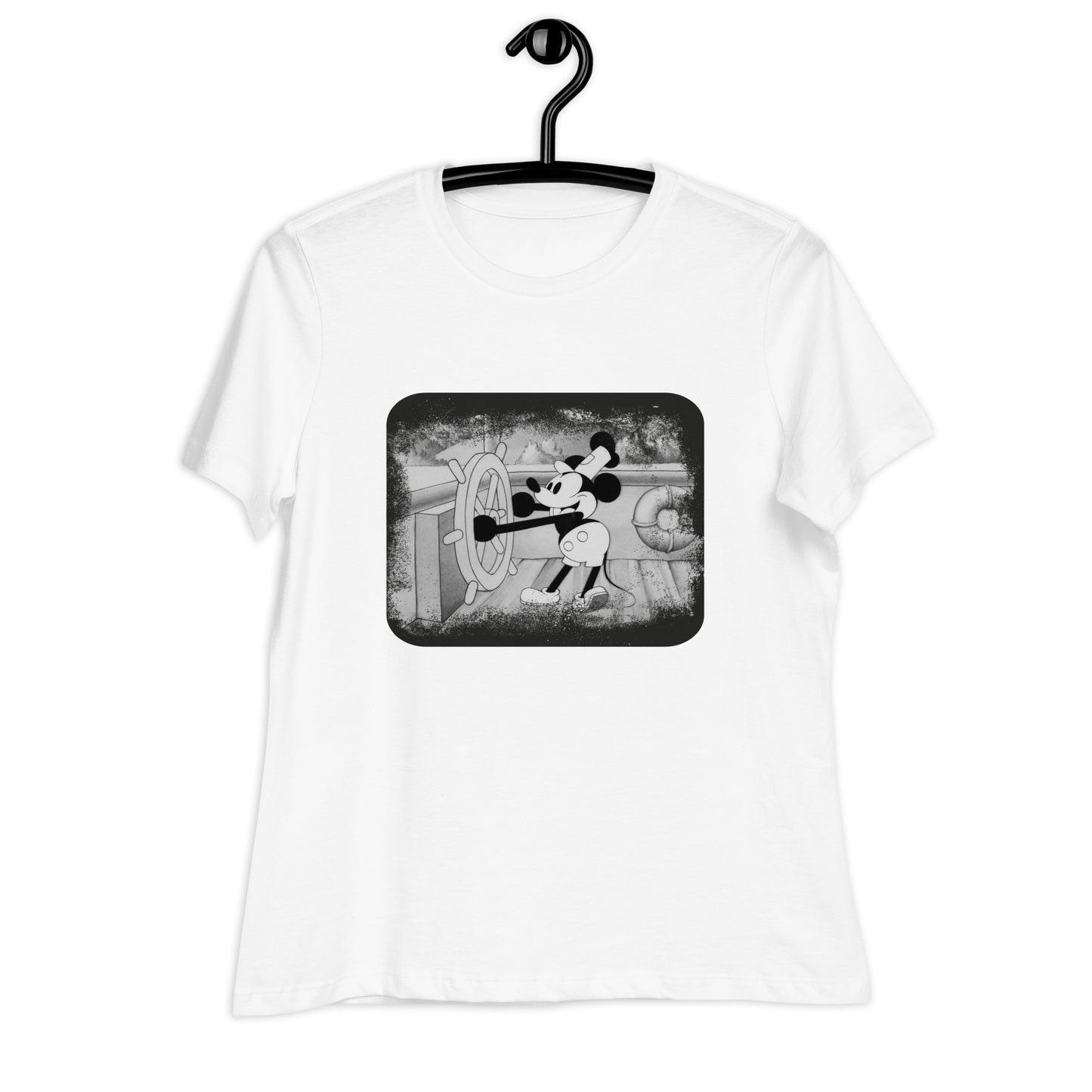 Camiseta ancha para mujer Steamboat Willie Dominio público 2024