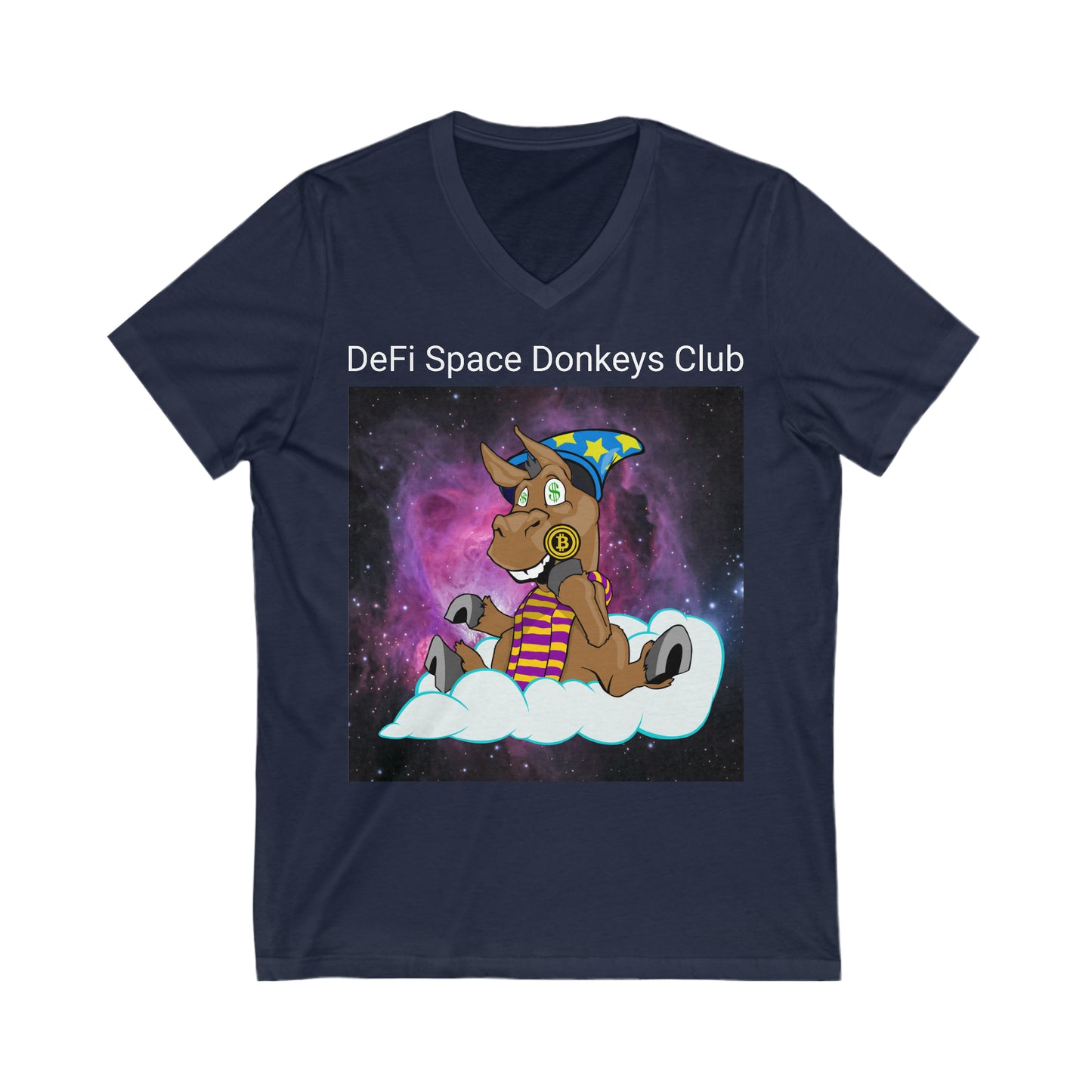 DeFi Space Donkeys #25 Unisex Jersey Short Sleeve V-Neck Tee