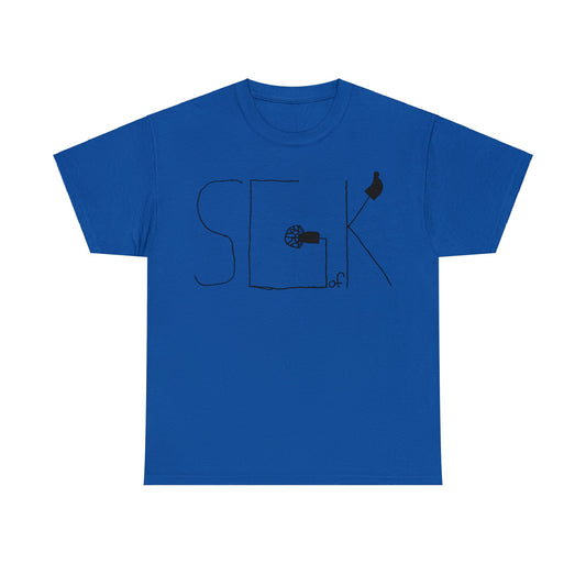 Camiseta de algodón pesado unisex con dibujo de la hija de SGK TheCryptoSpyder