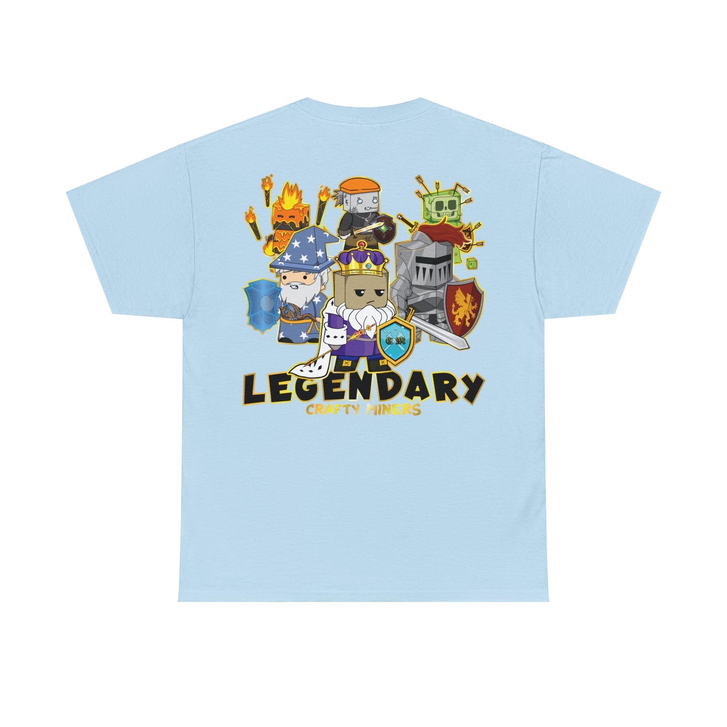 Crafty Miners Legendaria camiseta unisex de algodón pesado