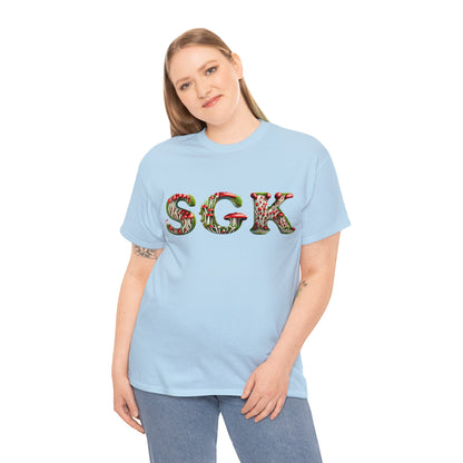 Camiseta de algodón pesado unisex SGK Mushroom