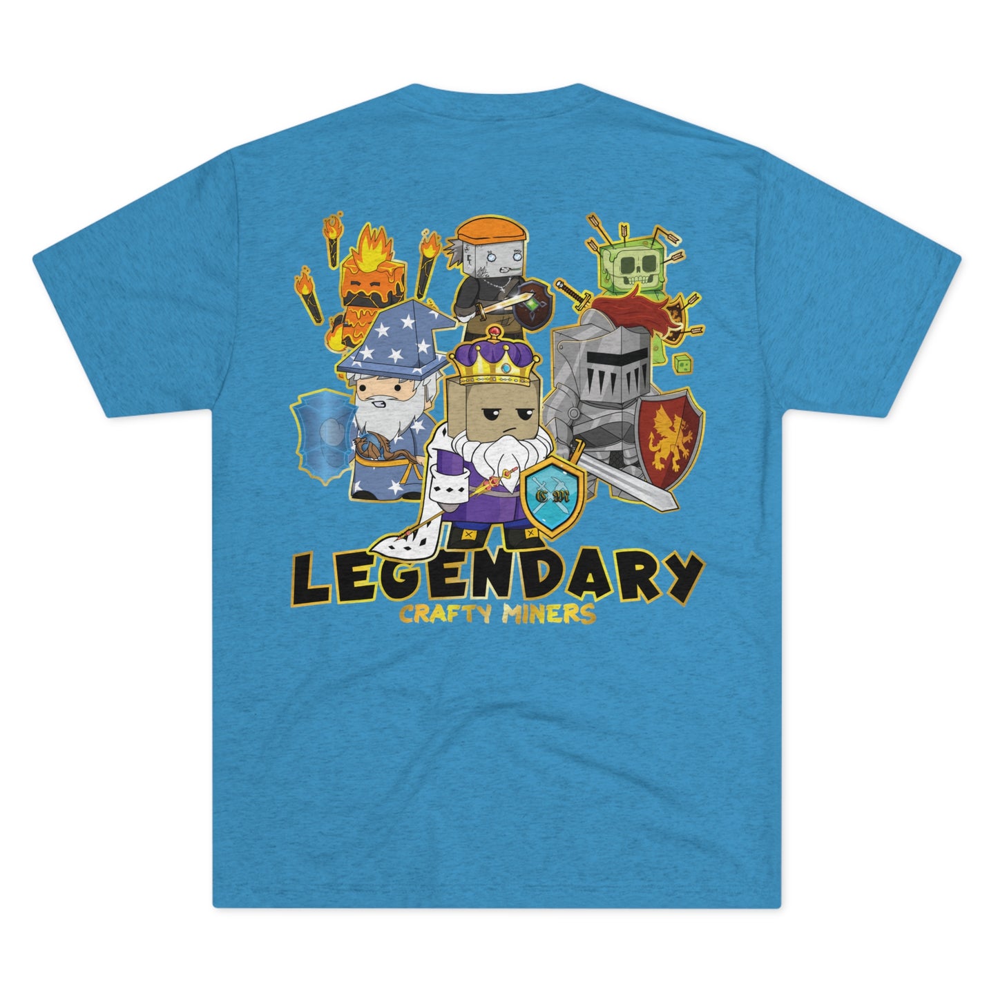 Crafty Miners Legendaria camiseta unisex de triple mezcla