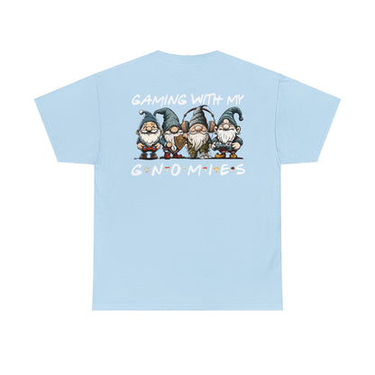 SGK Shield with Gaming with my Gnomies Back Unisex Heavy Cotton Tee