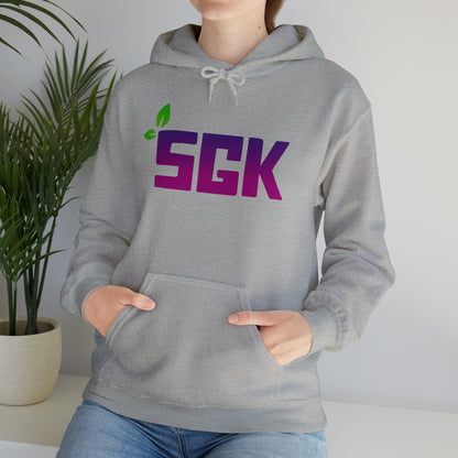 SGK Purple Leaf Front Unisex Heavy Blend™ Hooded Sweatshirt