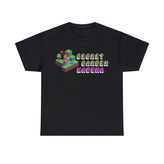 SGK Pixel Garden Front Camiseta de algodón pesado unisex