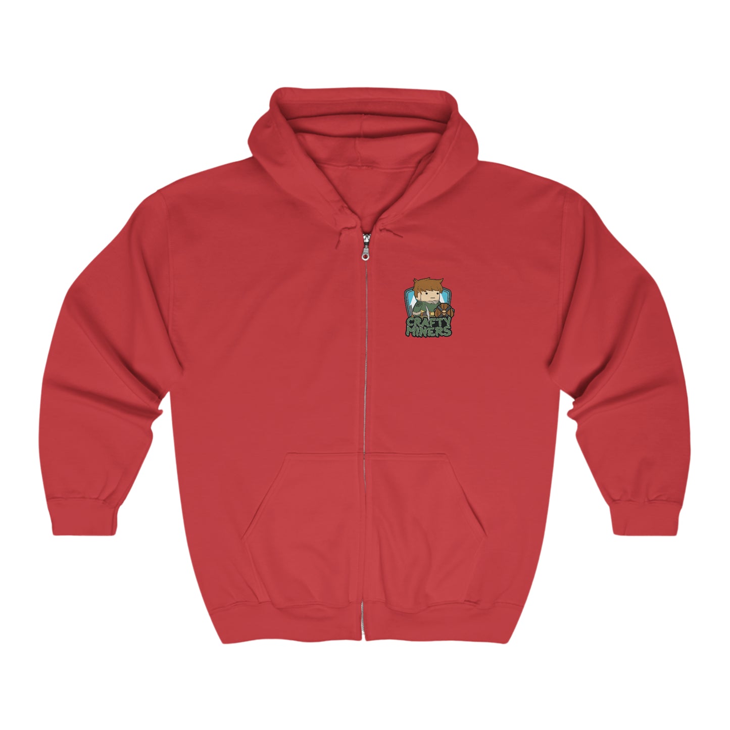 Crafty Miners Let's Rumble! Unisex Heavy Blend™ Full Zip Hooded Sweatshirt
