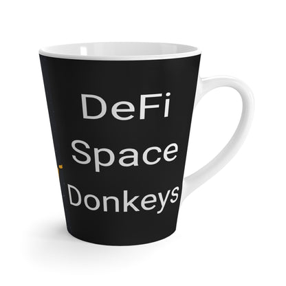 DeFi Space Donkeys #81 Black Wrap 12oz Latte Mug