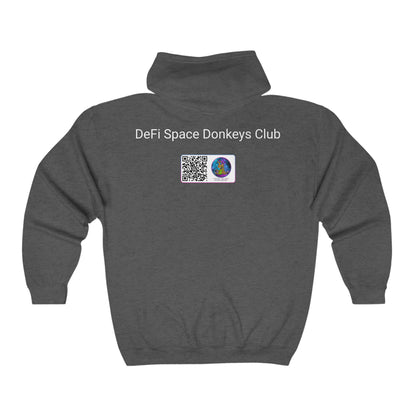 DeFi Space Donkeys #20 Unisex Heavy Blend™ Full Zip Hooded Sweatshirt