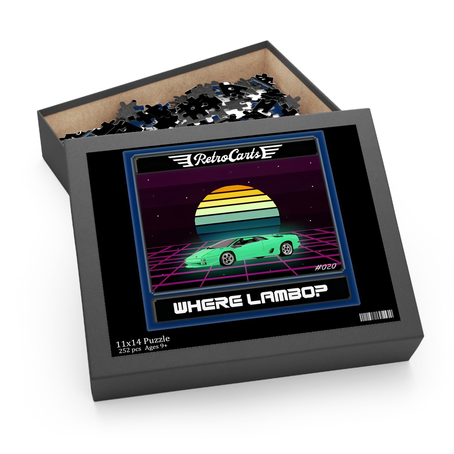 RetroCarts Where Lambo? Jungle Puzzle (120, 252, 500-Piece)