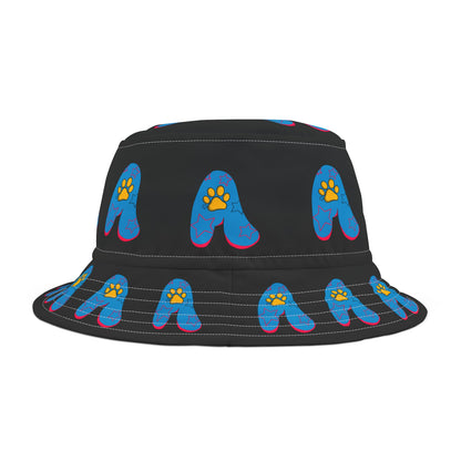 The Appreciators Blue Paw A Bucket Hat (AOP)