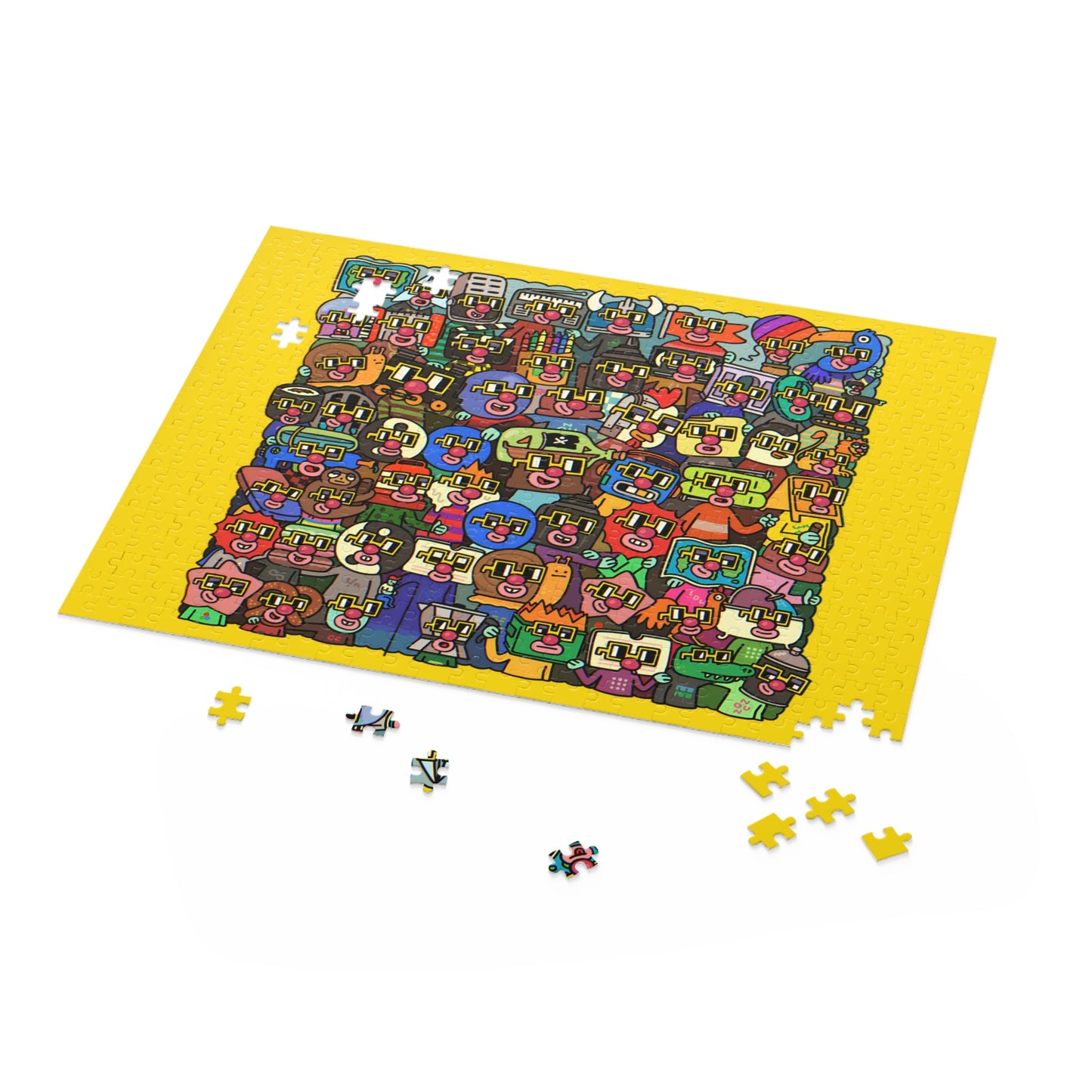 Yellow Collective BASE Nouns Puzzle (120, 252, 500-Piece)