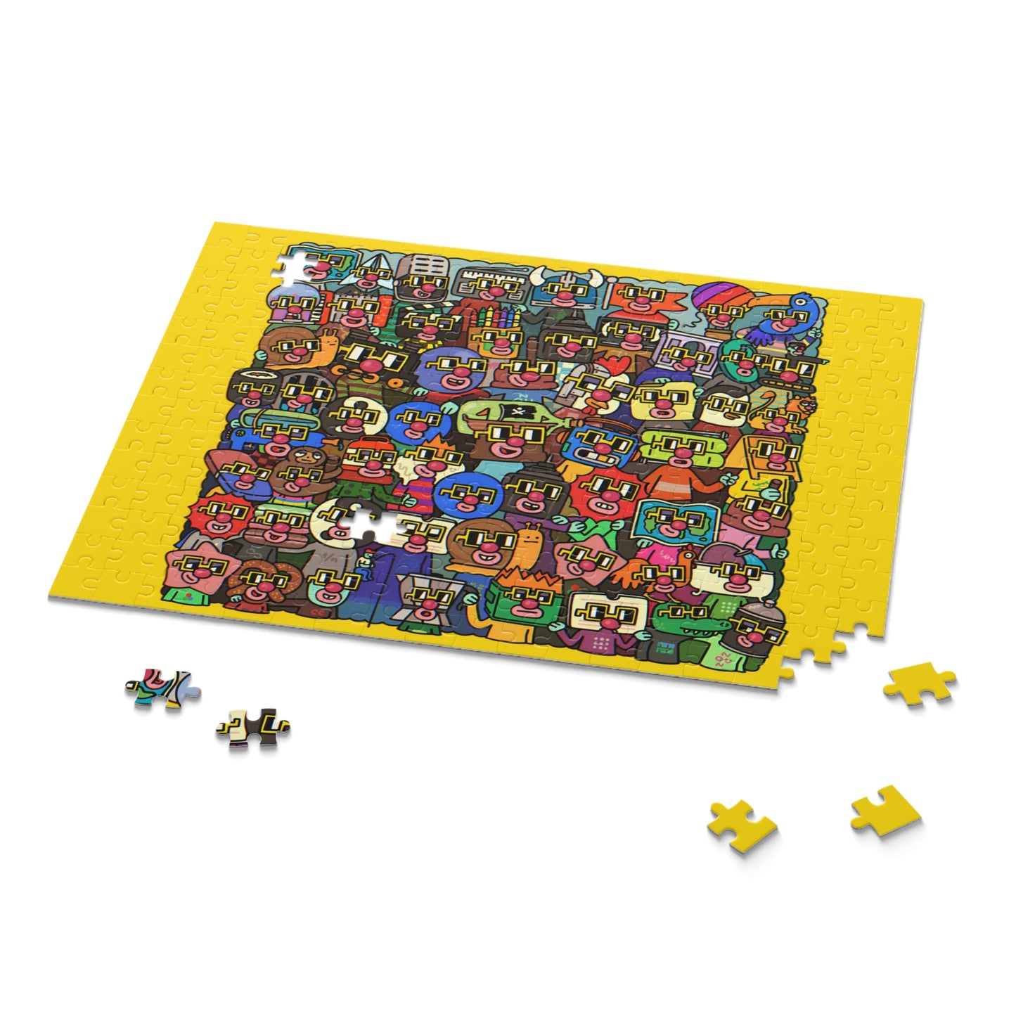 Yellow Collective BASE Nouns Puzzle (120, 252, 500-Piece)