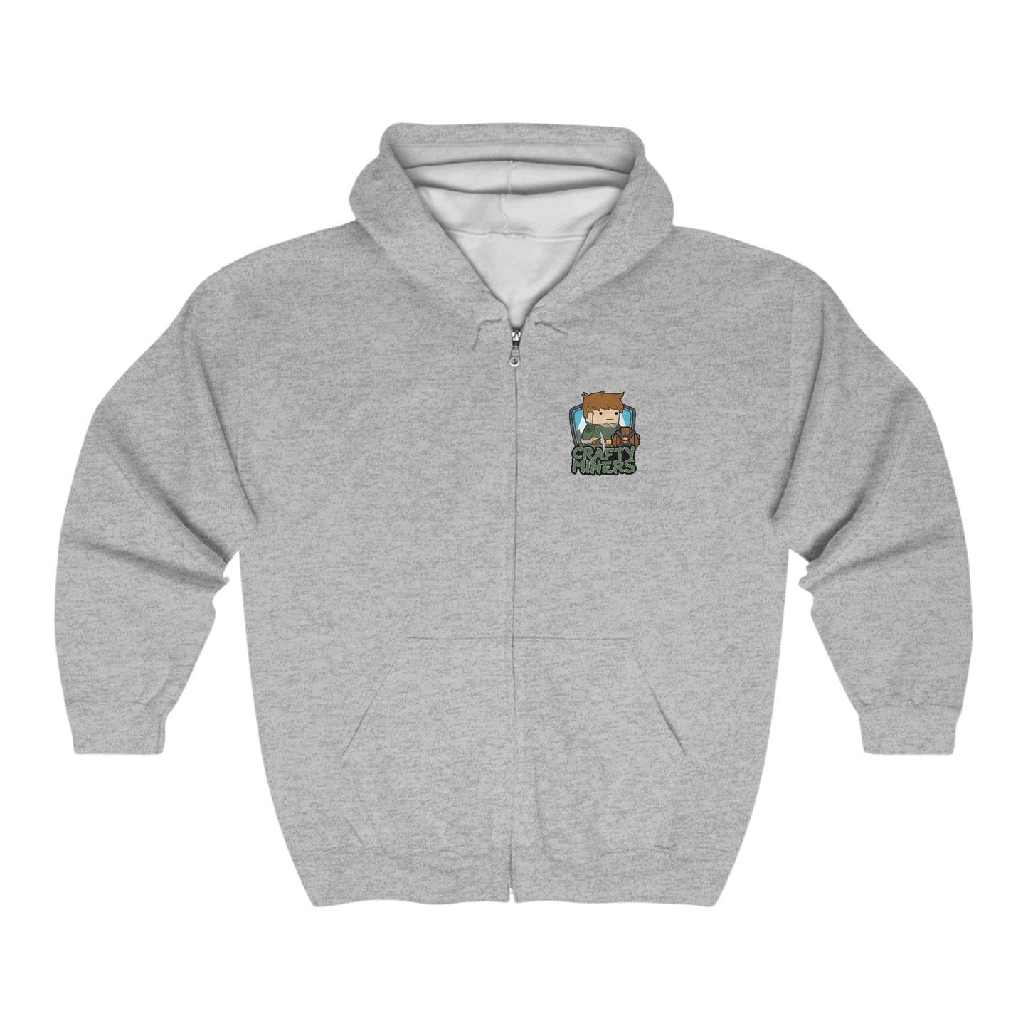 Crafty Miners Let's Rumble! Unisex Heavy Blend™ Full Zip Hooded Sweatshirt