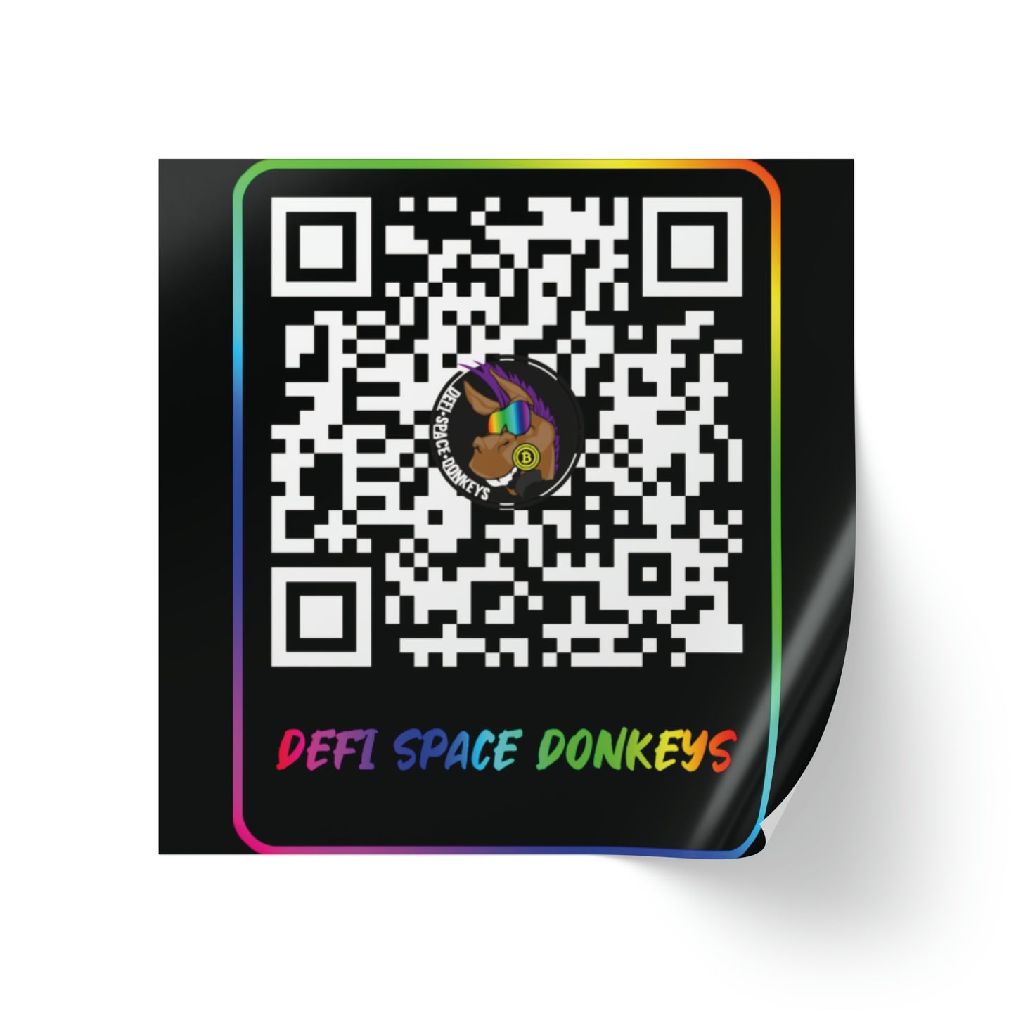 DeFi Space Donkeys Square Sticker Label Rolls
