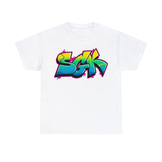 SGK Graffiti Garden Camiseta unisex de algodón pesado