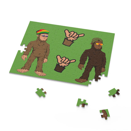 Shredding Sassy Naked Sasquatch Shaka Hands Puzzle (120, 252, 500-Piece)