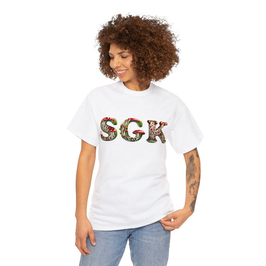 Camiseta de algodón pesado unisex SGK Mushroom Front