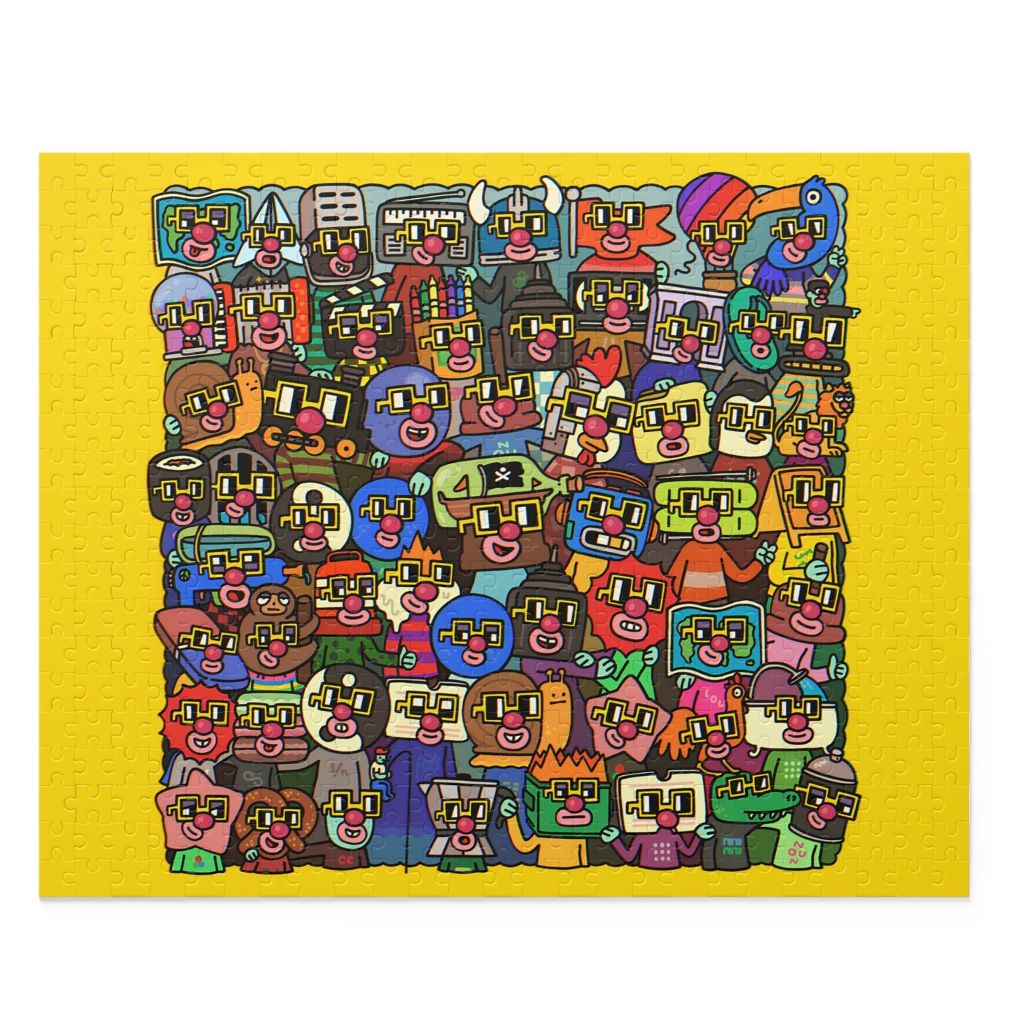 Yellow Collective BASE Nouns Puzzle (120, 252, 500-Piece)