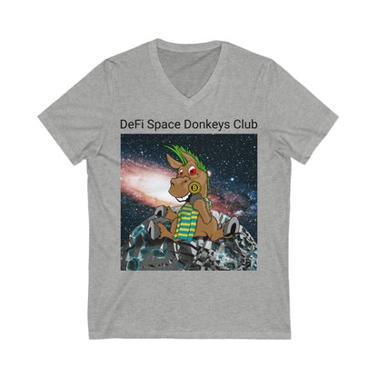 DeFi Space Donkeys #29 Camiseta unisex de manga corta con cuello en V