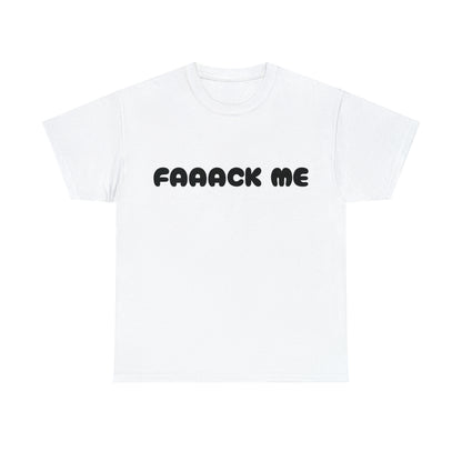 FAAACK ME Camiseta unisex de algodón pesado