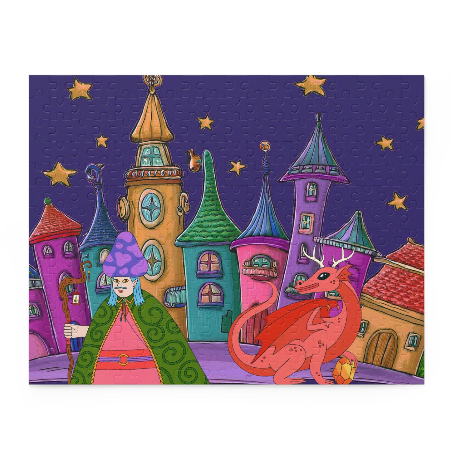 Mystic Wizards #329 Town Puzzle (120, 252, 500-Piece)