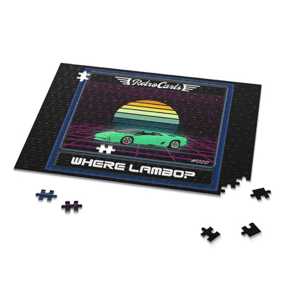 RetroCarts Where Lambo? Jungle Puzzle (120, 252, 500-Piece)