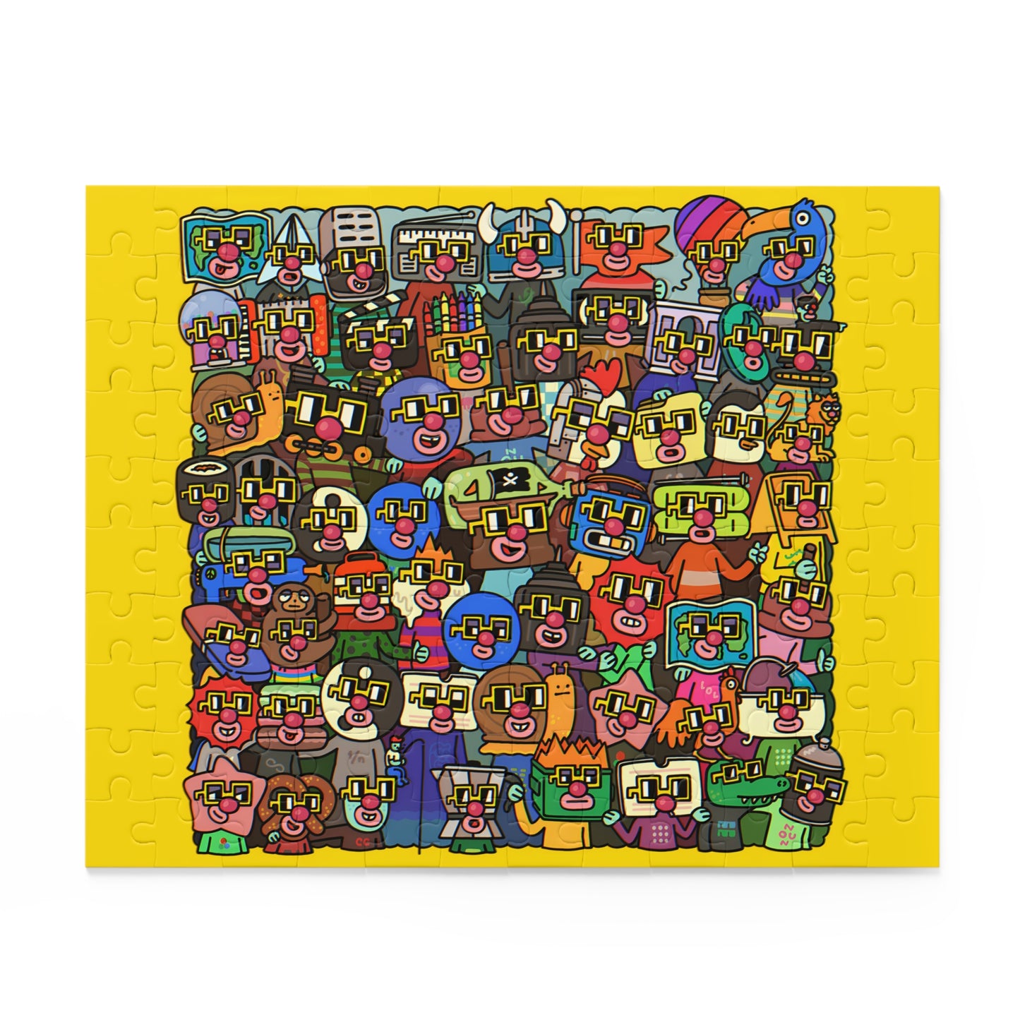 Yellow Collective BASE Nouns Puzzle (120, 252, 500-Piece)