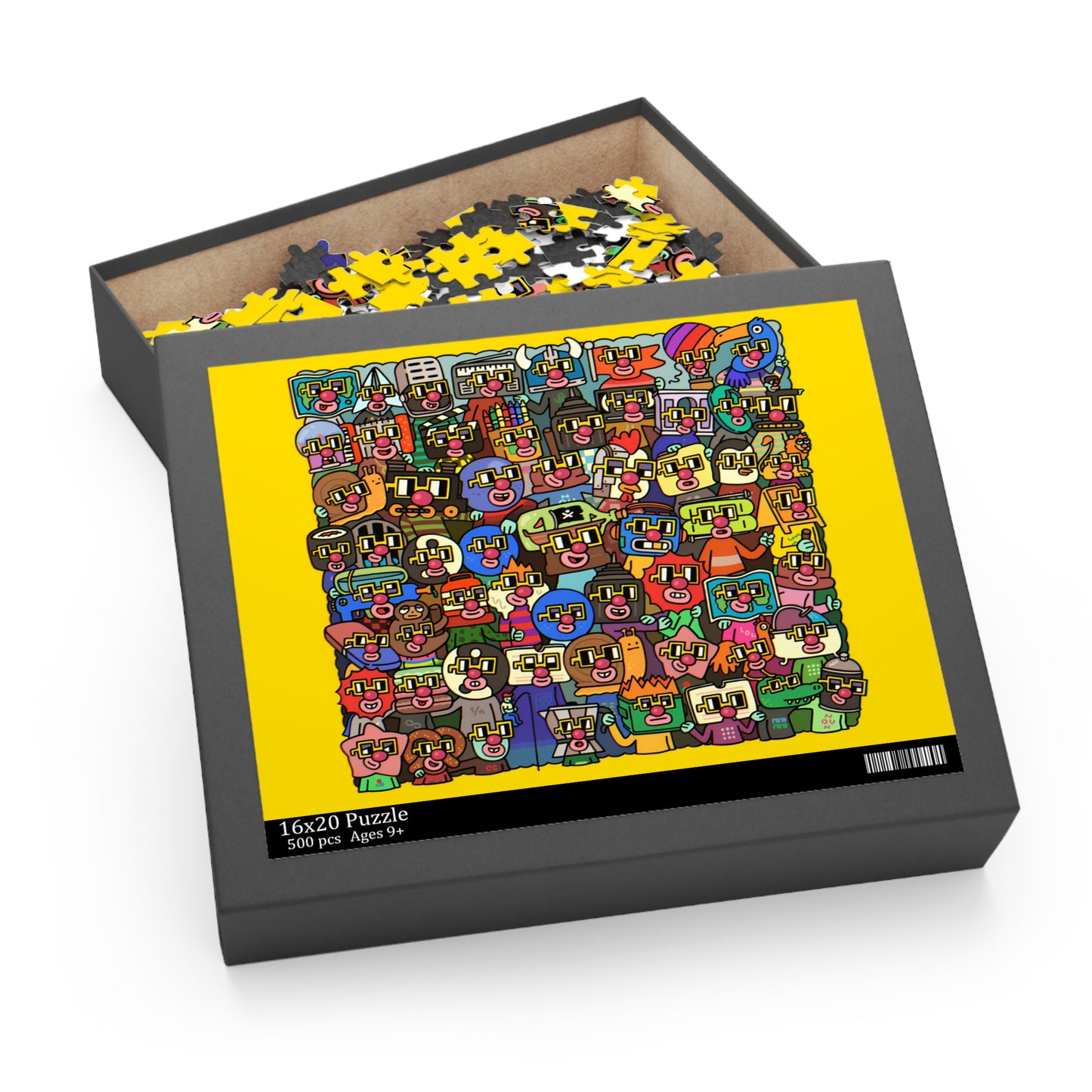 Yellow Collective BASE Nouns Puzzle (120, 252, 500-Piece)