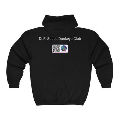 DeFi Space Donkeys #30 Unisex Heavy Blend™ Full Zip Hooded Sweatshirt