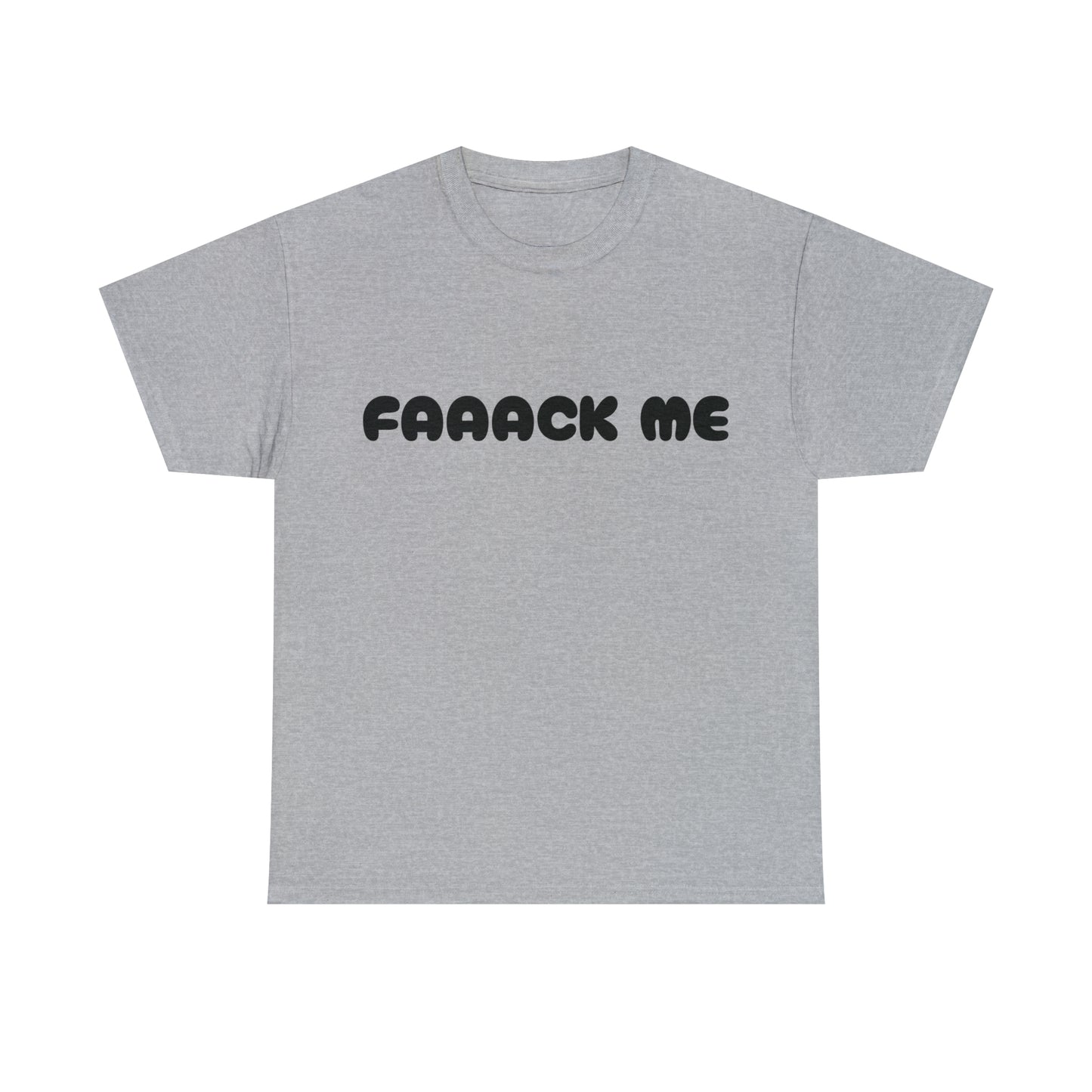 FAAACK ME Camiseta unisex de algodón pesado