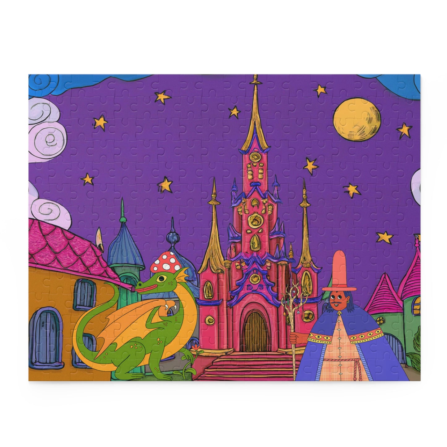 Mystic Wizards #328 Town Puzzle (120, 252, 500-Piece)