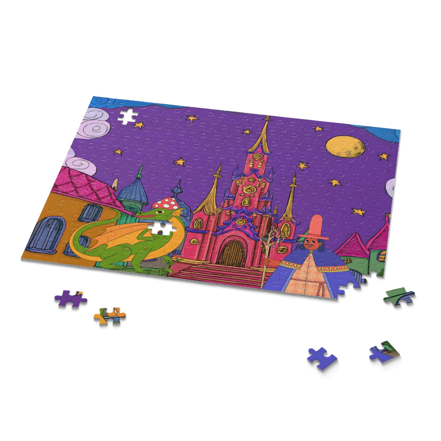 Mystic Wizards #328 Town Puzzle (120, 252, 500-Piece)