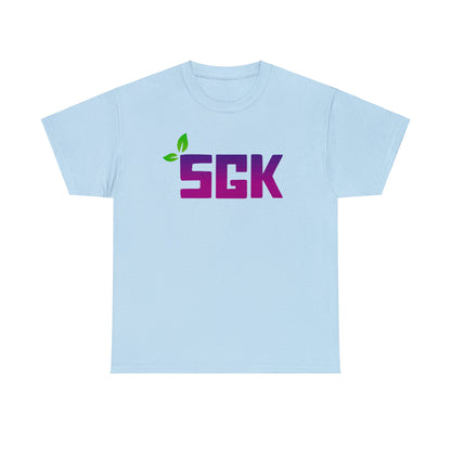 Camiseta de algodón pesado unisex SGK Purple Leaf