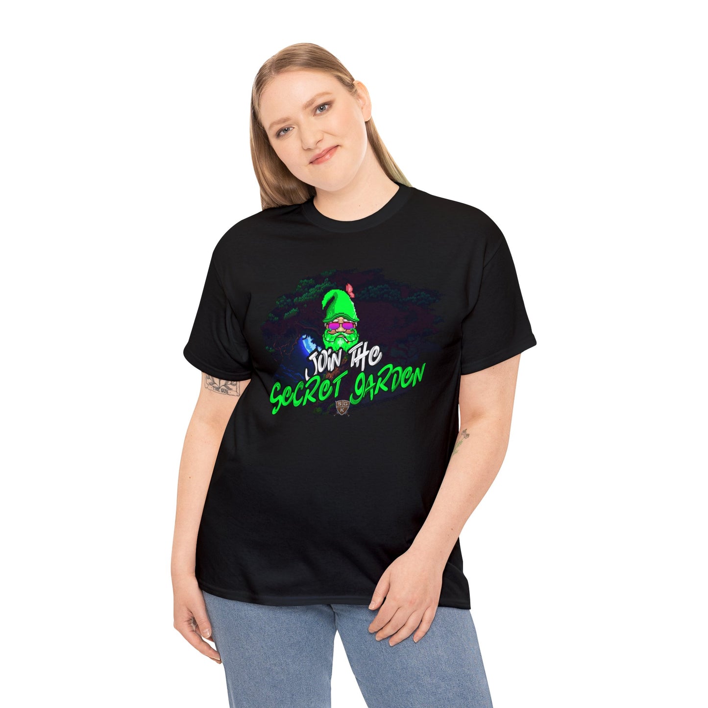 SGK Únete a la camiseta de algodón pesado unisex Secret Garden