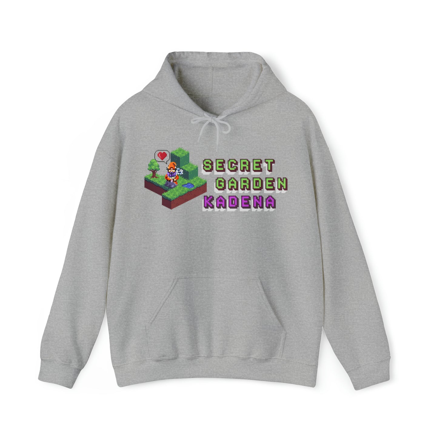SGK Pixel Garden Front Unisex Heavy Blend™ Hooded Sweatshirt