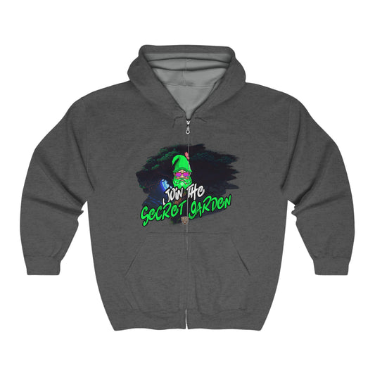 SGK Join the Secret Garden Front Unisex Heavy Blend™ Full Zip Hooded Sweatshirt