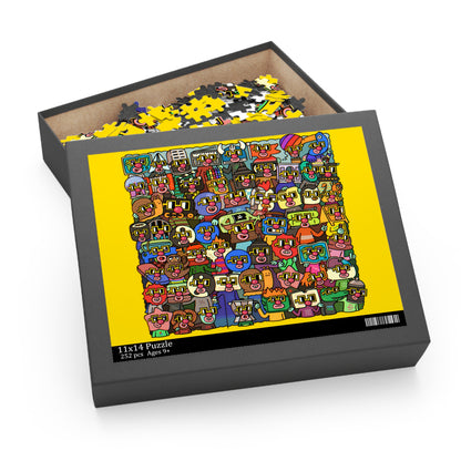 Yellow Collective BASE Nouns Puzzle (120, 252, 500-Piece)