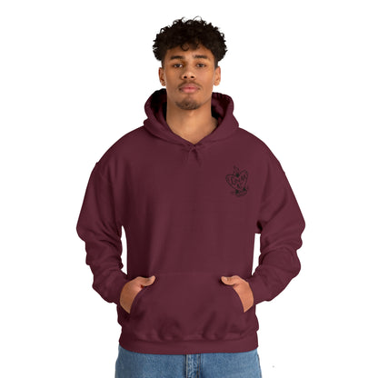 Gnar AF B&W Logo Unisex Heavy Blend™ Hooded Sweatshirt