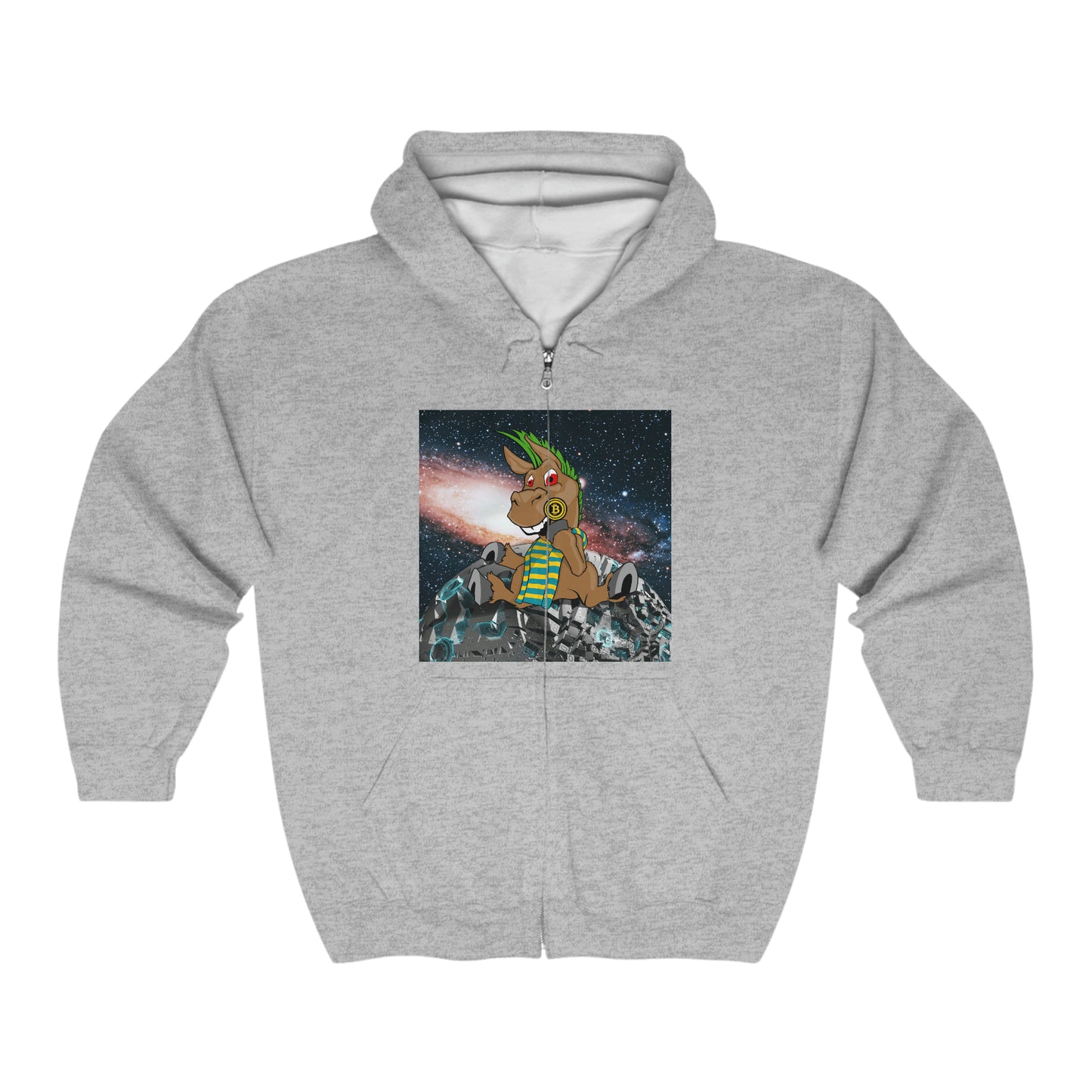 DeFi Space Donkeys #29 Unisex Heavy Blend™ Full Zip Hooded Sweatshirt