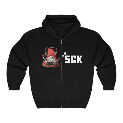 SGK Red Gnome Front Unisex Heavy Blend™ Full Zip Hooded Sweatshirt